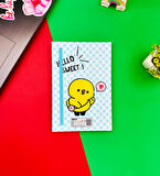 Hello Sweet Civciv Tasarımlı Lastikli Defter