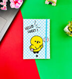 Hello Sweet Civciv Tasarımlı Lastikli Defter