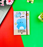 Fil Tasarımlı Lastikli Defter
