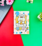 Pen Rabbit Tasarımlı Lastikli Defter	