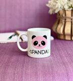 Pembe Panda Tasarımlı Kupa