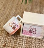 Girl Boss Tasarımlı Kutulu Kupa