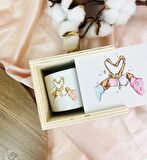 Sevgili Kalp Tasarımlı Kutulu Kupa