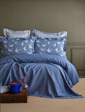 TEK KİŞİLİK BAMBU PIKE SET FREELY INDIGO - NEVRESIMLI PIKE TAKIMI
