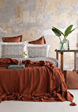 ÇİFT KİŞİLİK TRIKOLU BATTANIYELI SET STAMPINO TERRACOTTA - NEVRESIM