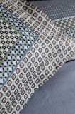 CIFT KISILIK ELEGANCE BASKILI SATEN NEVRESIM TAKIMI REGINA INDIGO  - NEVRESIM