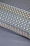 AP KING SIZE ELEGANCE BASKILI SATEN NEVRESIM TAKIMI REGINA INDIGO - NEVRESIM