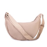 Nas Bag Ultra Hafif Kadın Spor Günlük Nas Bag Minimalist Günlük Ayarlanabilir Askılı Mini Hobo Çanta (en 25 cm ;boy 22 cm ) Vizon