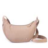Nas Bag Ultra Hafif Kadın Spor Günlük Nas Bag Minimalist Günlük Ayarlanabilir Askılı Mini Hobo Çanta (en 25 cm ;boy 22 cm ) Vizon