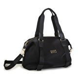 Nas Bag Extra Büyük Boy Omuz Çantası Siyah Buzzy (eni 44 cm , boyu 32 cm )