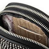 Nas Bag Çapraz Çanta Gümüş Taşlı