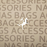 Nas Bag Kadın Çapraz Çanta Vizon Taba   Yazılı