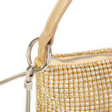 Nas Bag Kadın Çapraz  Çanta  Gold Diamond Altın Taşlı 