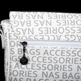 Nas Bag Çapraz Çanta Beyaz Yazılı