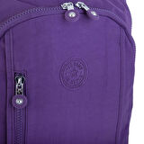 Nas Bag Unisex Zararlı Kimyasal İçermeyen Waterproof Sırt Çantası Mor