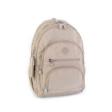 Nas Bag Unisex Su İtici Özellik Kazandırılmış Çok Gözlü Büyük Boy Sırt Çantası Vizon