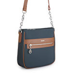 Nas Bag Kadın Çapraz Çanta Spor Ayarlanabilir Askılı  Petrol Taba Lacst  (ürün ölçüsü :24x24x7 cm)