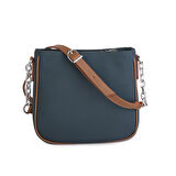 Nas Bag Kadın Çapraz Çanta Spor Ayarlanabilir Askılı  Petrol Taba Lacst  (ürün ölçüsü :24x24x7 cm)