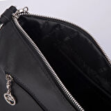 Nas Bag Kadın Çapraz Çok Gözlü Günlük Çanta Siyah  Yıkamalı ( 30x22 cm ebatlarındadır.)