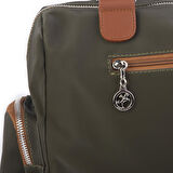 Nas Bag Kadın Büyük Boy Omuz Çantası Yeşil Taba  Buzzy (en :37 ,boy :30 cm)