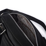 Nas Bag Kadın Çapraz Çanta Çok Gözlü  Siyah  Buzzy