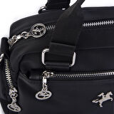 Nas Bag Kadın Çapraz Çanta Çok Gözlü  Siyah  Buzzy