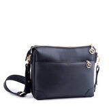 Nas Bag Kadın Postacı Çapraz Çanta Siyah Natural  (en 25 cm ;boy 22 cm )