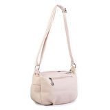 Nas Bag Kadın Salaş Çok Gözlü Çapraz Çanta Kum Dona  ( en :30cm x boy: 20 cm )