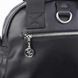 Nas Bag Kadın Çok Gözlü Dönüştürülebilir El Omuz ve Sırt Çantası Siyah Nero    ( en : 28 cm; boy :25c m)
