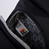 Nas Bag Kadın Water PROOF Ultra Hafif Çift Gözlü Orta Boy Sırt Çantası Siyah