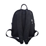 Nas Bag Kadın Çok Gözlü Hafif Su Geçirmez Unisex  (water proof) Çanta Siyah 