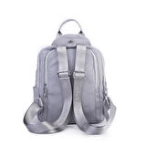 Nas Bag Kadın Çok Gözlü Su Geçirmez (water proof ) Ultra Hafif Sırt Çantası Gri 