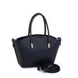 Nas Bag Kadın Mini Sepet Çanta El ve Çapraz Çanta Siyah Golf  ( 20x18cm)