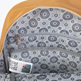 Nas Bag Unisex Büyük Boy Su Geçirmez Çok Gözlü Extra Hafif Sportif Sırt Çantası Hardal 