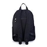 Nas Bag Unisex Büyük Boy Çok Gözlü Su Geçirmez Sırt Çantası Siyah