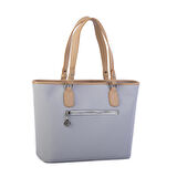 Nas Bag Kadın Omuz Çantası Spor Şık Ayarlanabilir Omuz Askılı  Açık Gri Camel Lacst (33x27x12 cm )