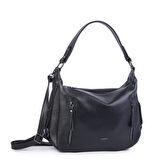 Nas Bag Çok Gözlü Kadın Omuz ve Çapraz Çanta (33x25 cm ) Siyah  Victoria