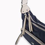 Nas Bag Kadın Çapraz Çanta Lacivert Kum  Buzzy ( 26x21x15 cm)