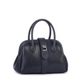  Nas Bag Kadın  Mini Boy Klipsli El ve Postacı Çantası Siyah Lopez (20x13 cm)