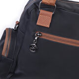  Nas Bag Çok Gözlü Orta Boy Omuz ve Çapraz Çanta Siyah Taba Buzzy