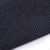 Nas Bag Kadın Basic Baget Omuz ve Çapraz Çanta Siyah Taşlı (27x12 cm )