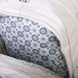 Nas Bag Unisex Büyük Boy Çok Gözlü Hafif Sırt Çantası Bej