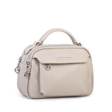 Nas Bag Kadın Çok Gözlü Mini El ve Çapraz Çanta Kum Lopez