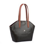  Nas Bag Kadın  Büyük Boy Omuz Çantası Çapraz Askılı Haki Taba Victoria 