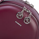 Nas Bag Mini Kadın El ve Çapraz Çanta (17x17 cm) Bordo 