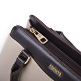 Nas Bag Şık  Kadın Midi El ve Omuz Çanrası Kum Kahve Liza