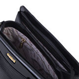 Nas Bag Şık  Kadın Midi El ve Omuz Çanrası Siyah Lazer