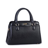 Nas Bag Şık  Kadın Midi El ve Omuz Çanrası Siyah Victoria