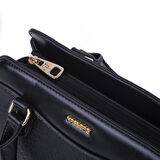 Nas Bag Şık  Kadın Midi El ve Omuz Çanrası Siyah Victoria