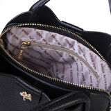 Nas Bag Fularlı Mini Boy El ve Çapraz Çanta Siyah  Lopez